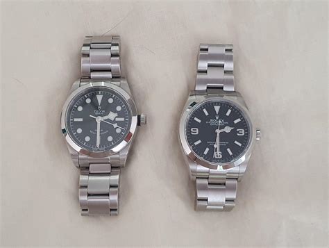 black bay 36 vs rolex explorer